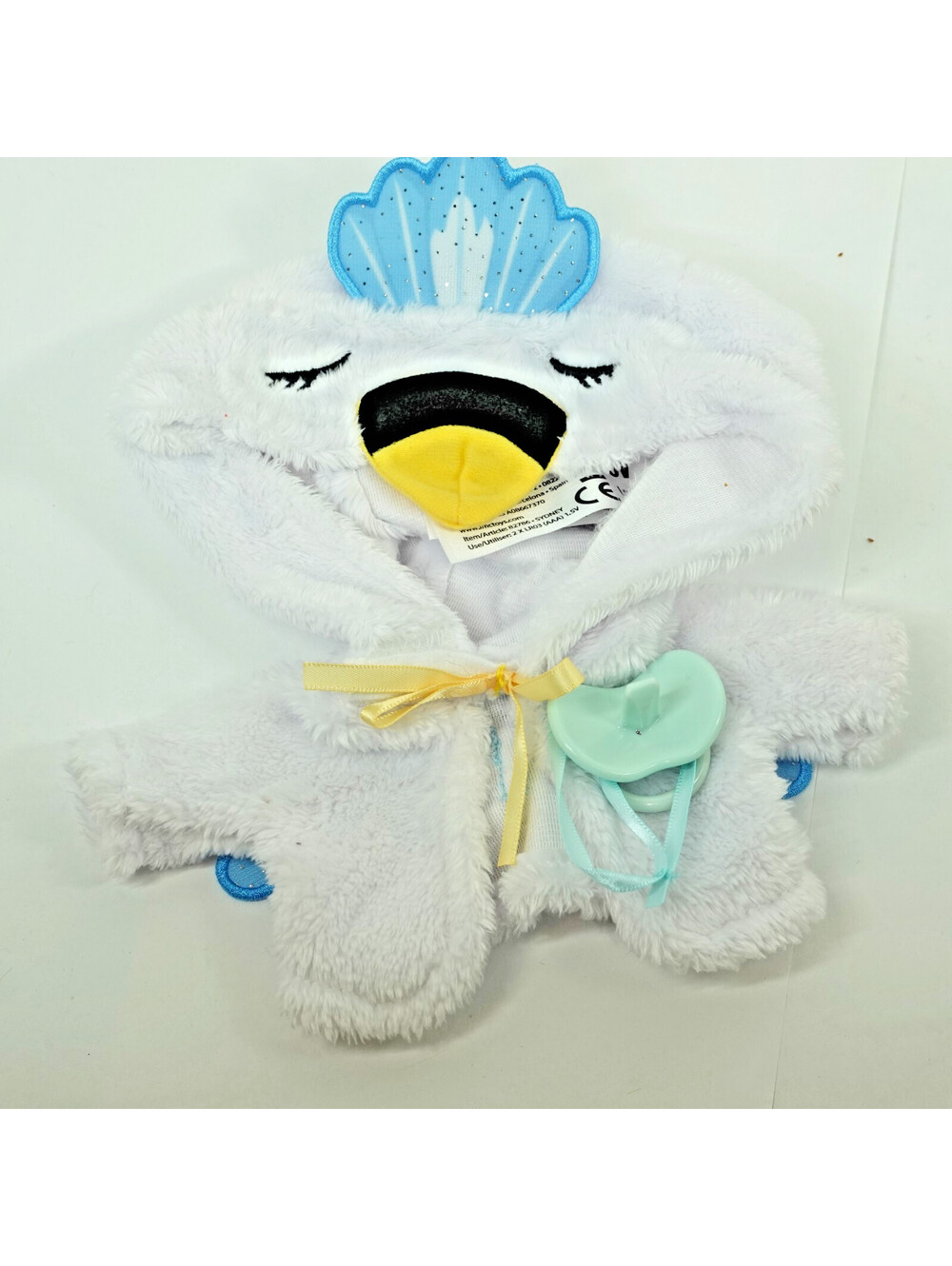 Cry Babies Kiss Me Sydney Baby Doll swan duck bath robe hoodie pacifier ONLY